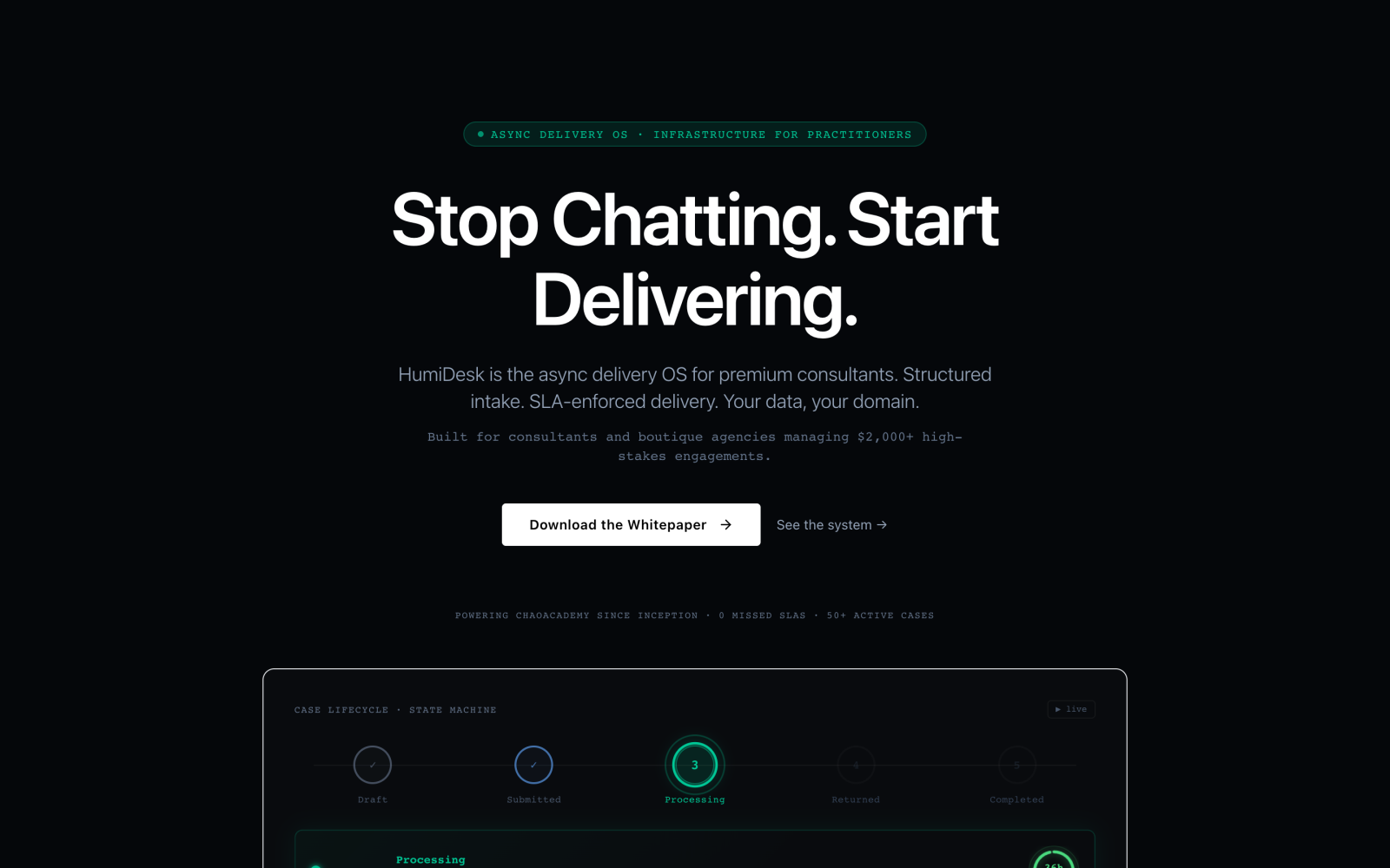 HumiDesk · 首页